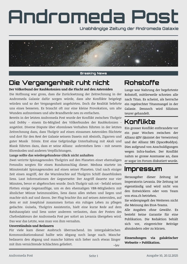 Titelblatt Ausgabe 10