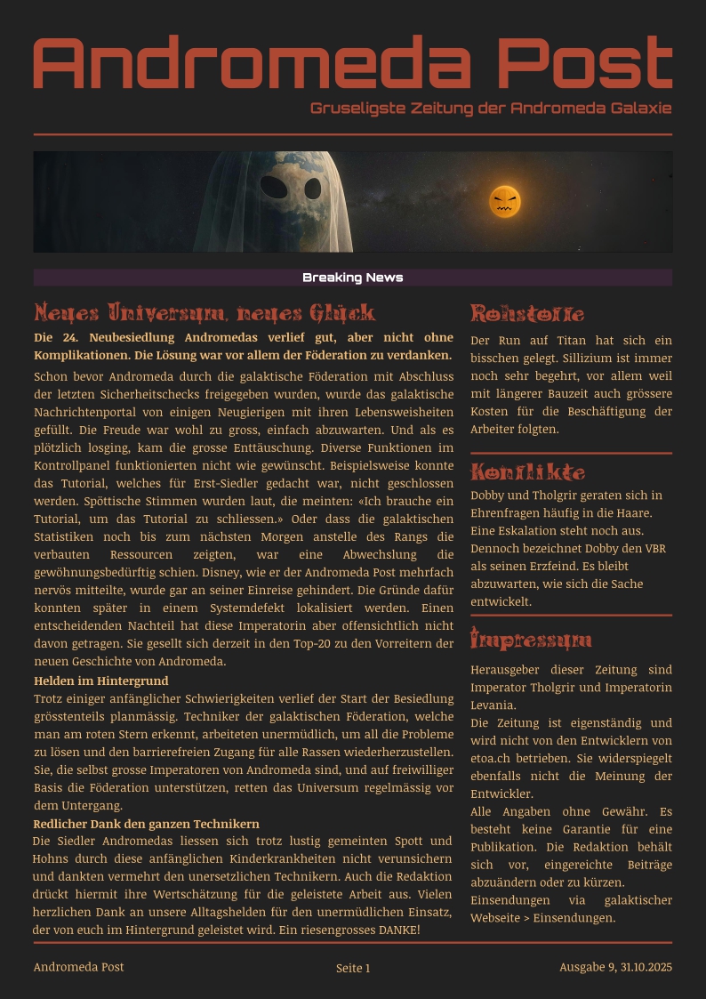 Titelblatt Ausgabe 9